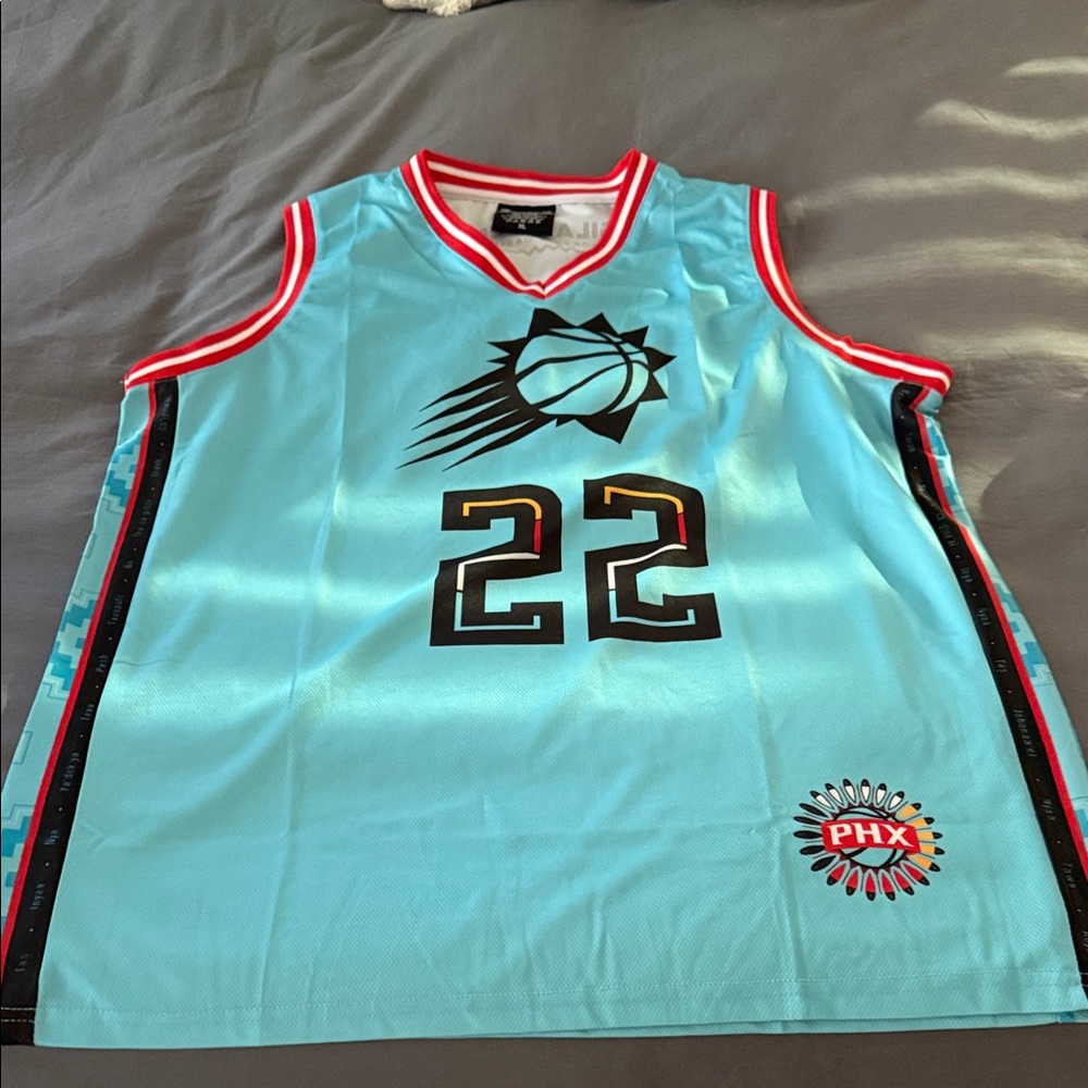 Phoenix Suns Blue Basketball Jersey